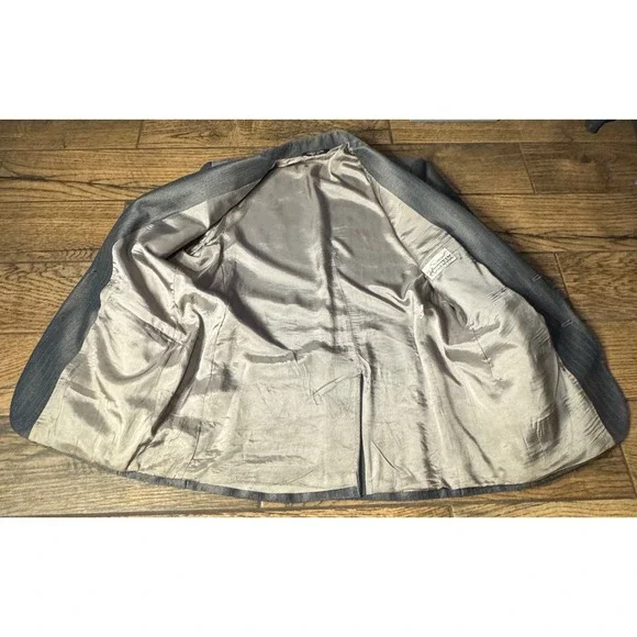 Silverado Mens Grey Western Blazer Vintage Suit Coat Size XL Made in USA‎ 44R